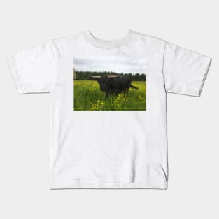 Scottish Highland Cattle Bull 2016 Kids T-Shirt